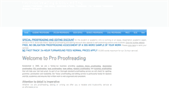 Desktop Screenshot of pro-proofreading.com
