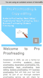 Mobile Screenshot of pro-proofreading.com